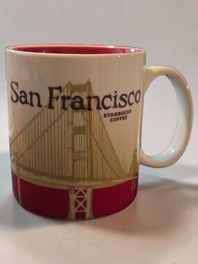 Starbucks San Francisco 16 oz Ceramic Mug 2008 Collectors Series